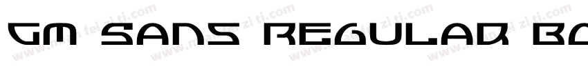 GM Sans Regular Bold字体转换